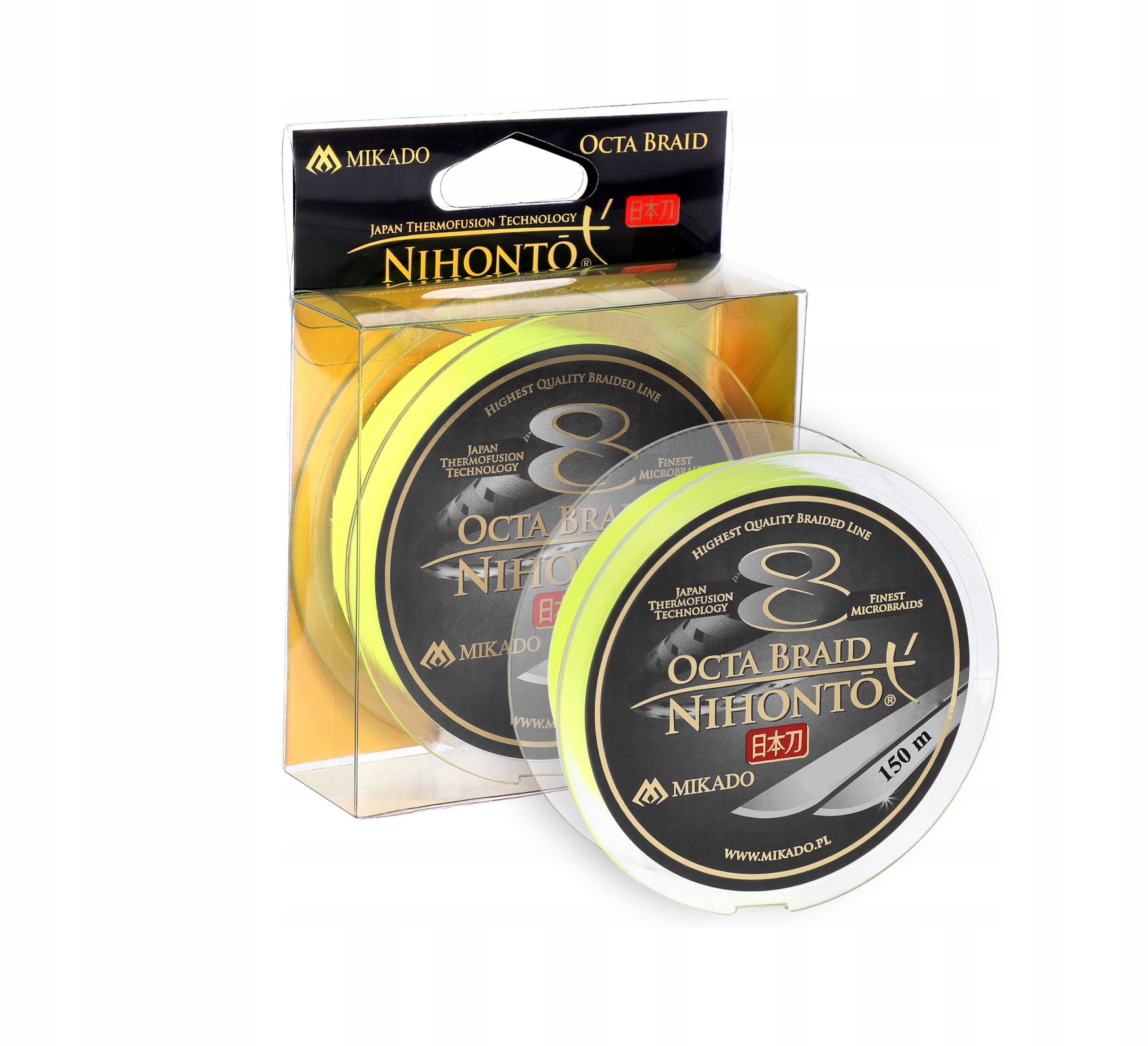 Plecionka Mikado Nihonto Octa Braid 150m 0.08 Fluo