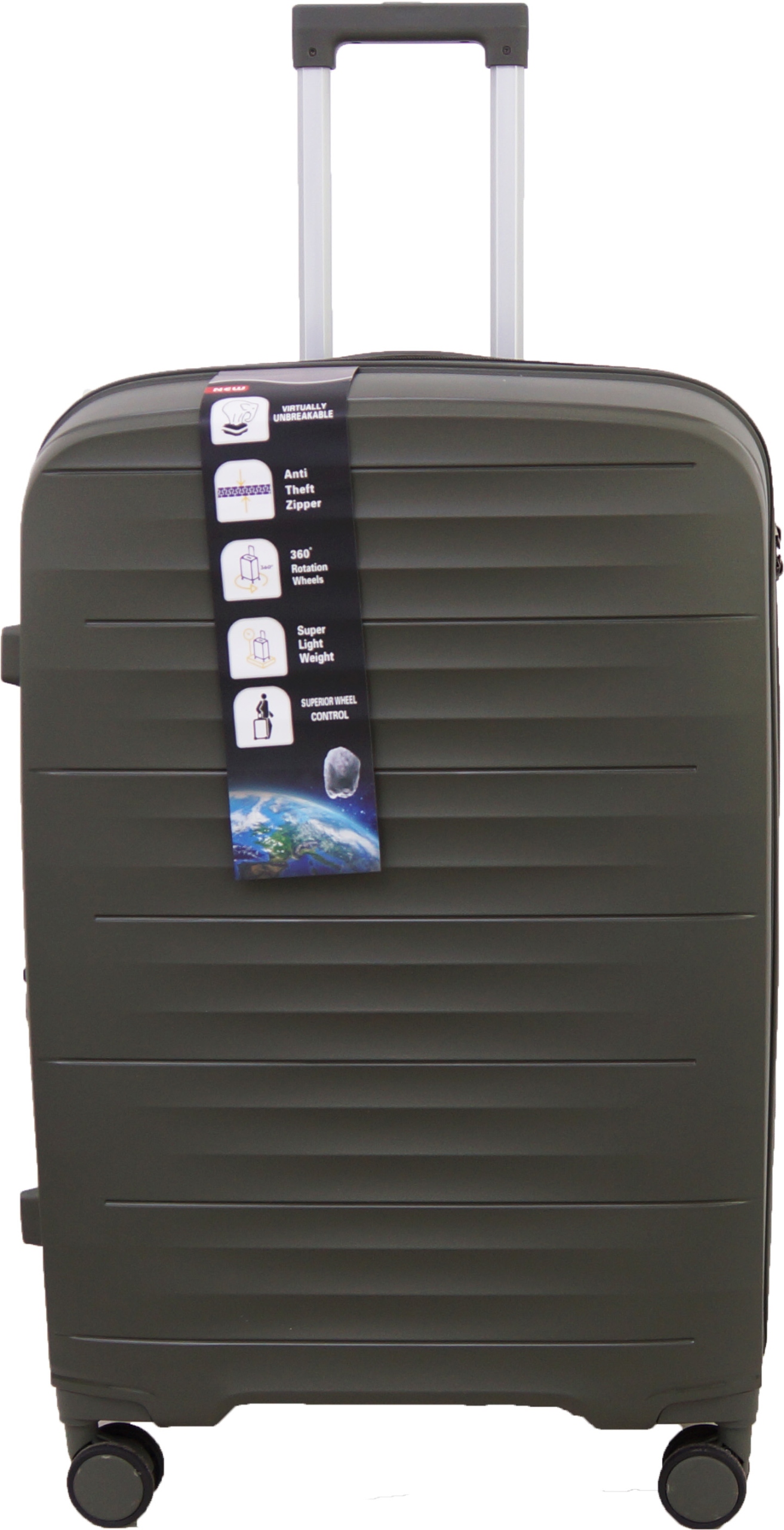 Walizka Duża Na Kółkach Podróżna XXL Gravitt Polipropylen 251 Twarda Exp