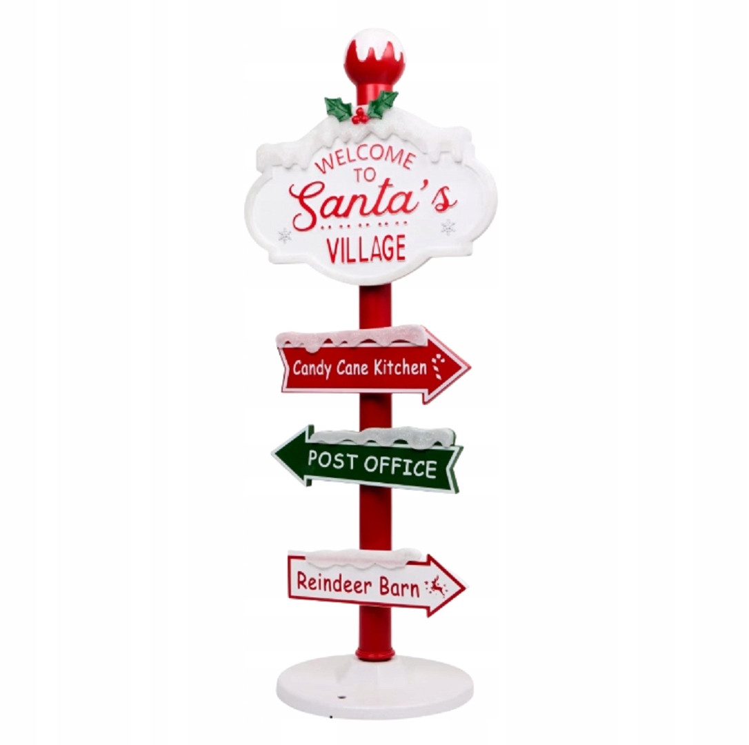 Vianočný ukazovateľ Vianočná Dekorácia Welcome Santa Warm White 95 cm