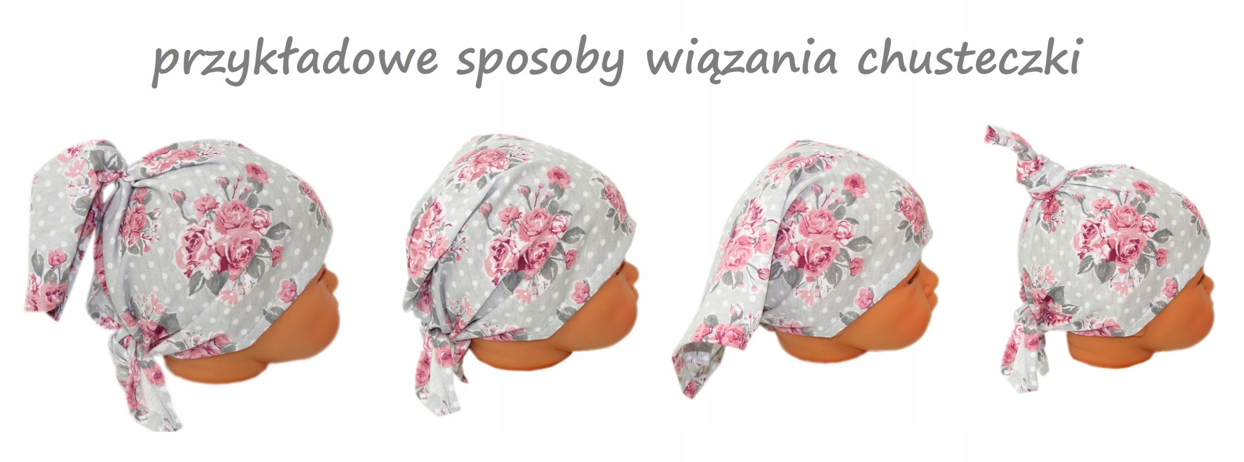 CHUSTKA Z DASZKIEM BANDAMKA OD SŁOŃCA NA LATO Kolor wielokolorowy