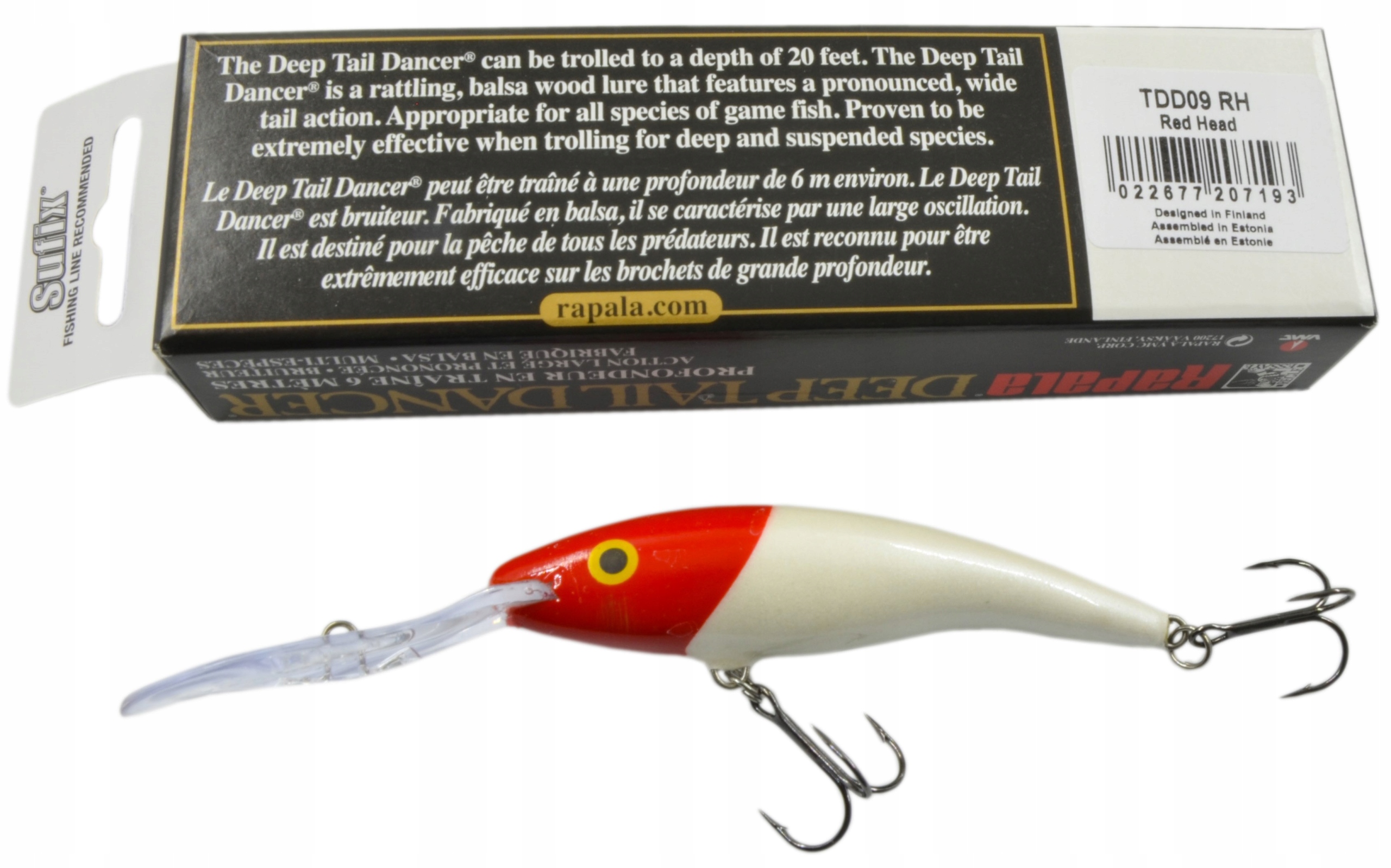 TDD09 Rh Wobler Rapala Deep Tail Dancer 9CM 6M