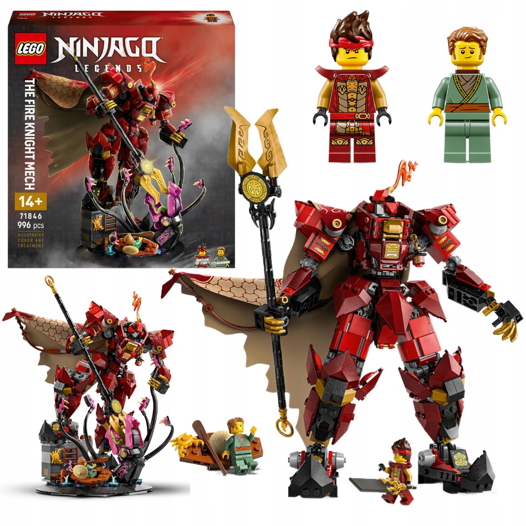 Lego Ninjago 71846 Mech ohnivého rytíře Robot Ninja Kai