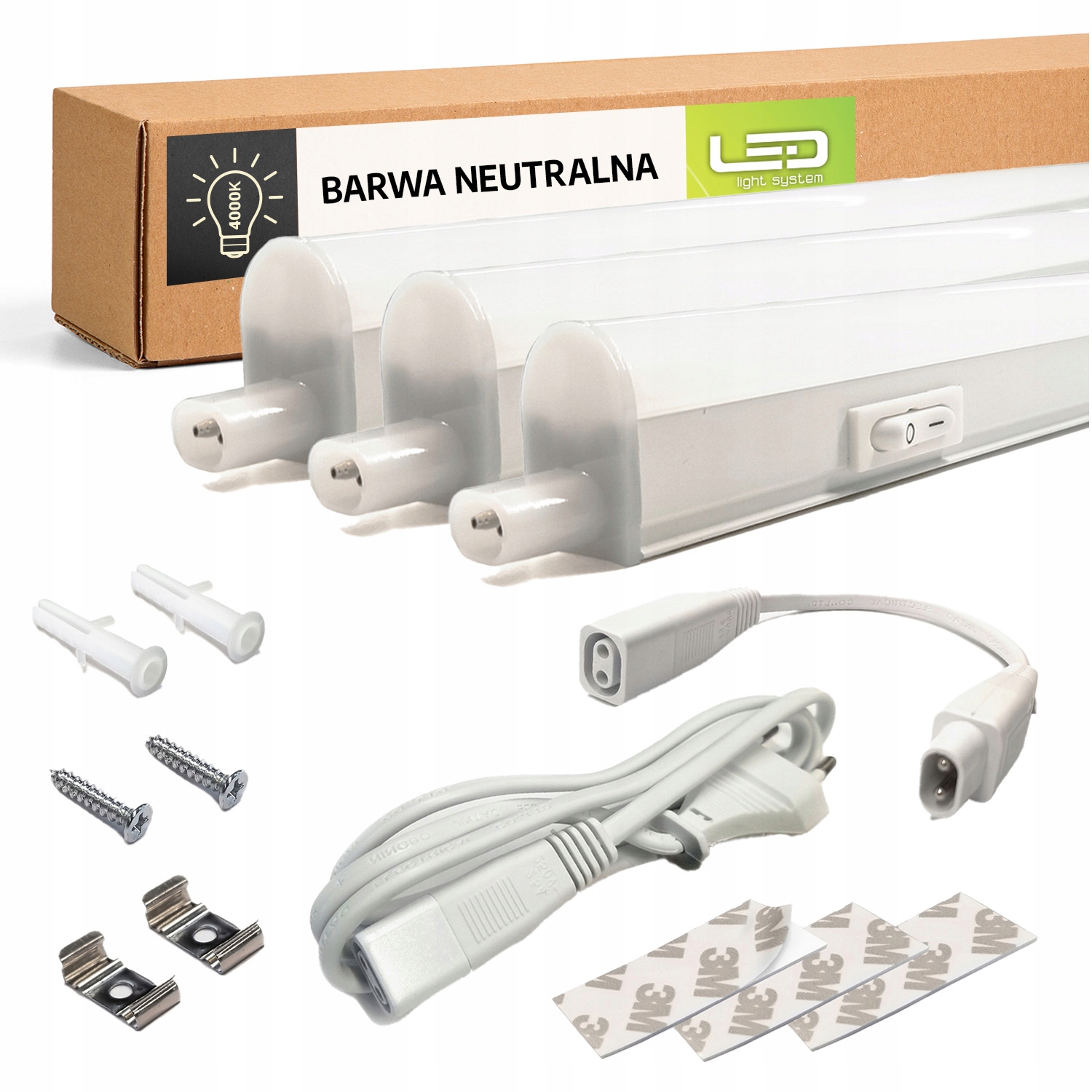3x Oprawa Led Podszafkowa 14W Meblowa 4000k Lls