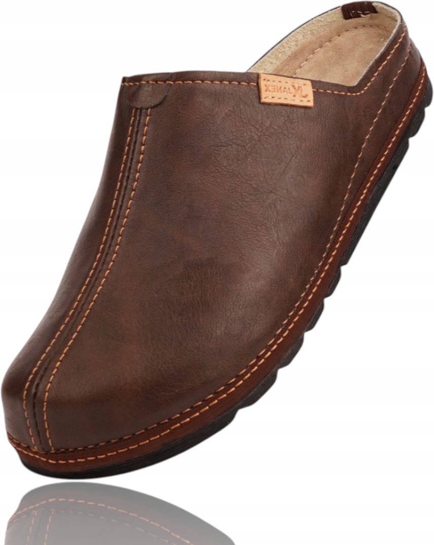 Papuče Kožené Nazouváky do práce do školy a domu zahrady Pevné pantofle