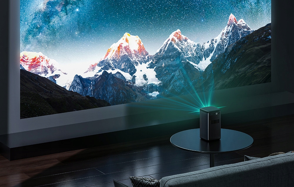 BLITZWOLF PRZENOŚNY MINI RZUTNIK PROJEKTOR LED 4K WIFI ANDROID BT GŁOŚNIKI Jasność lampy (ANSI) 180 lm