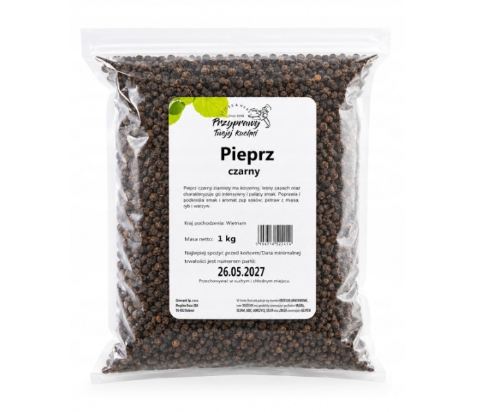 Pieprz czarny ziarnisty 1000 g