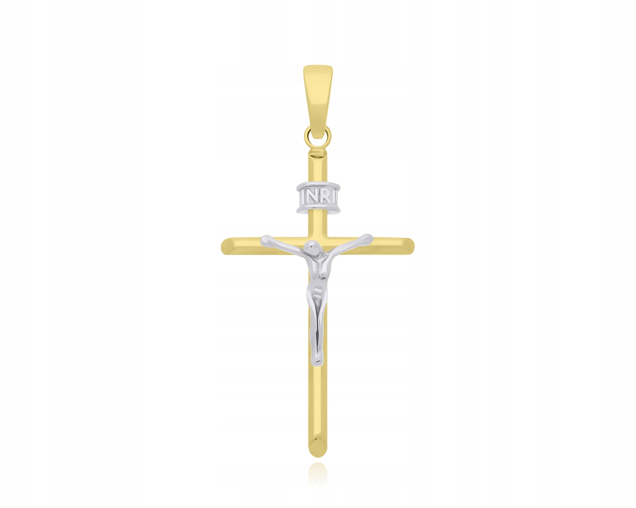 Zlaté křížky s obrázkem Ježíše, ryzost 585 Mužský křížek na Řetízek