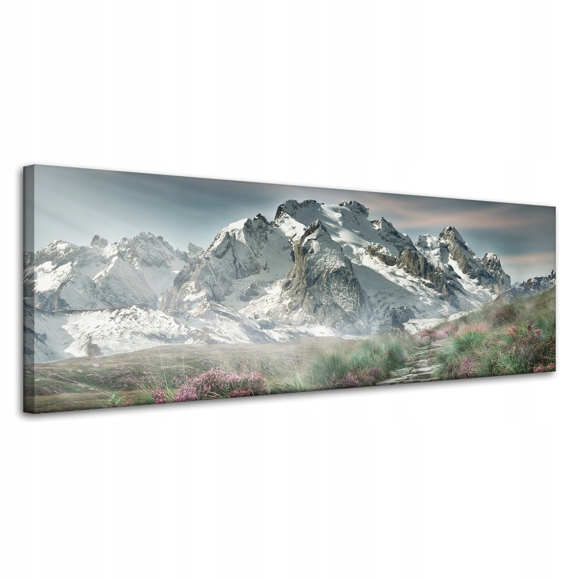 Obraz na plátně Příroda Vřes v horách 120x40 cm