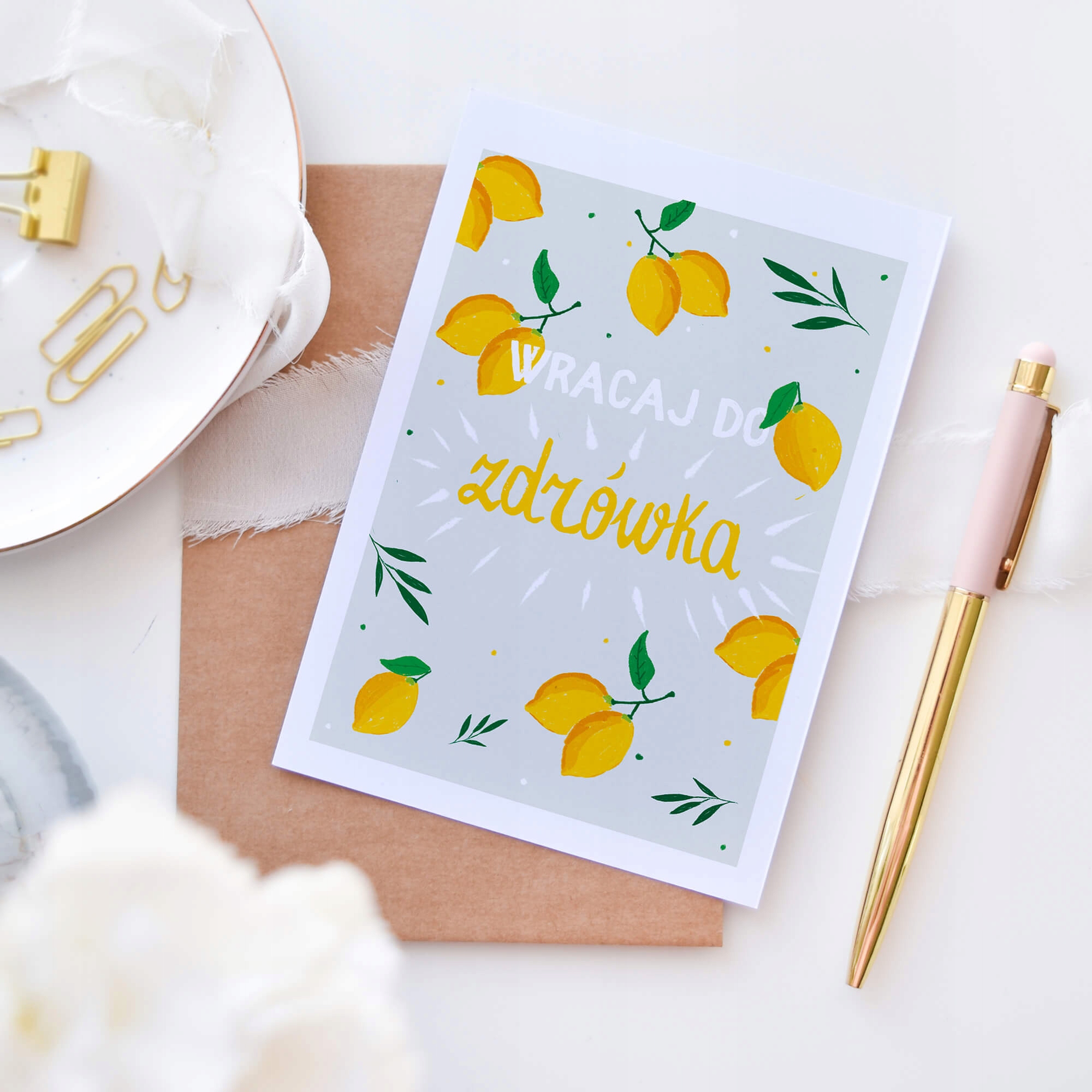 Kartka WRACAJ DO ZDRÓWKA Marka Cardie