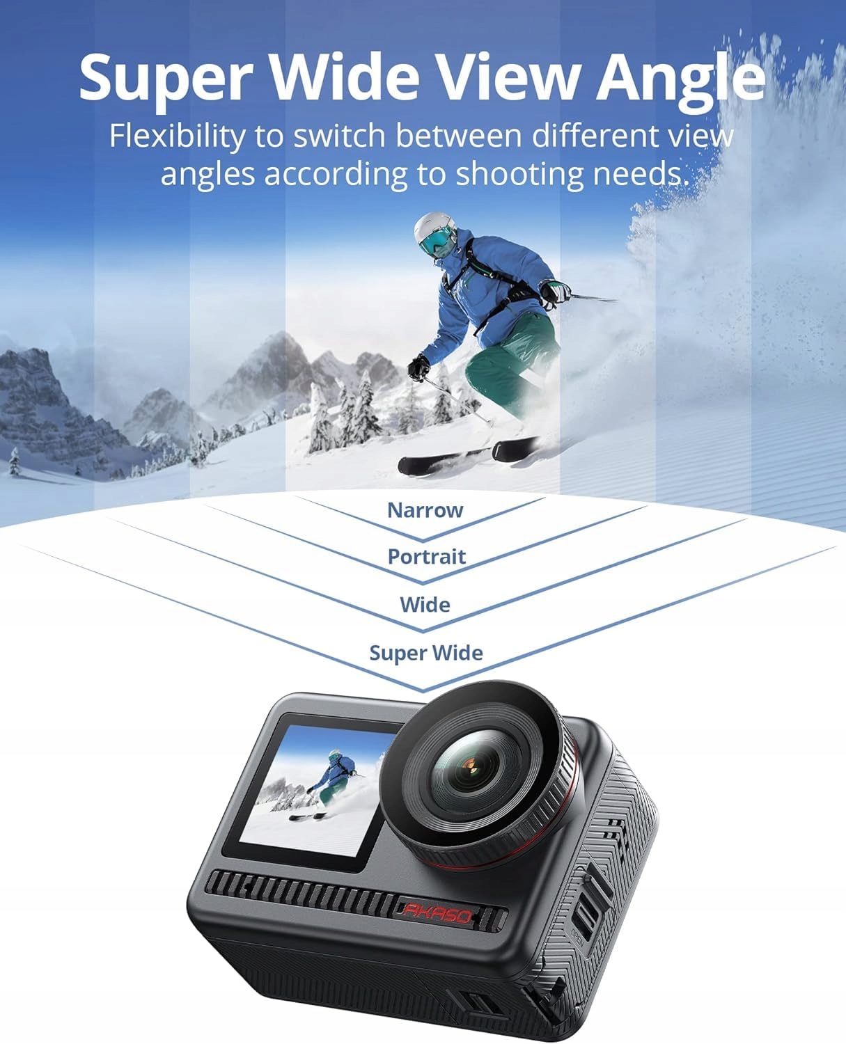 AKASO Kamera Sportowa 4K 60FPS 48MP WiFi Wodoodporna — miniatura 6