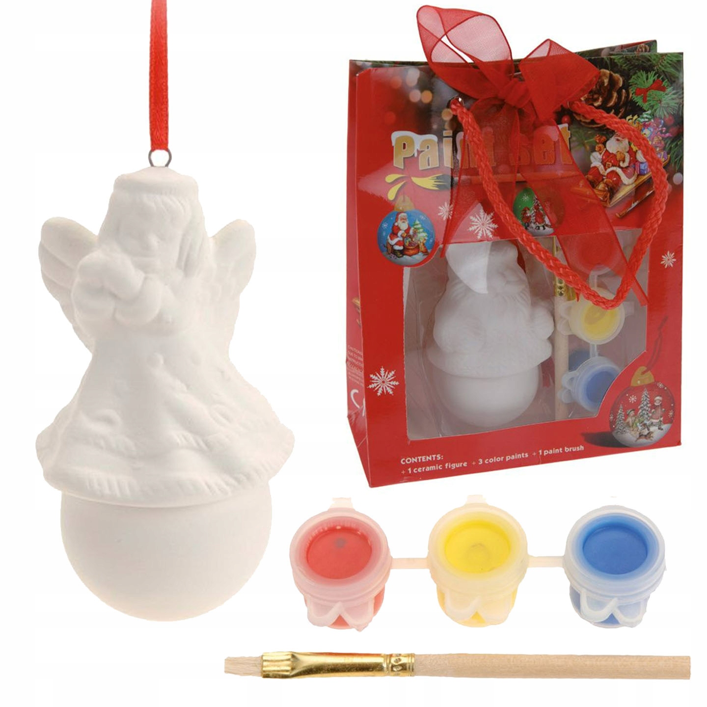 BOMBKA DO MALOWANIA DIY FIGURKA ŚWIĄTECZNA PREZENT