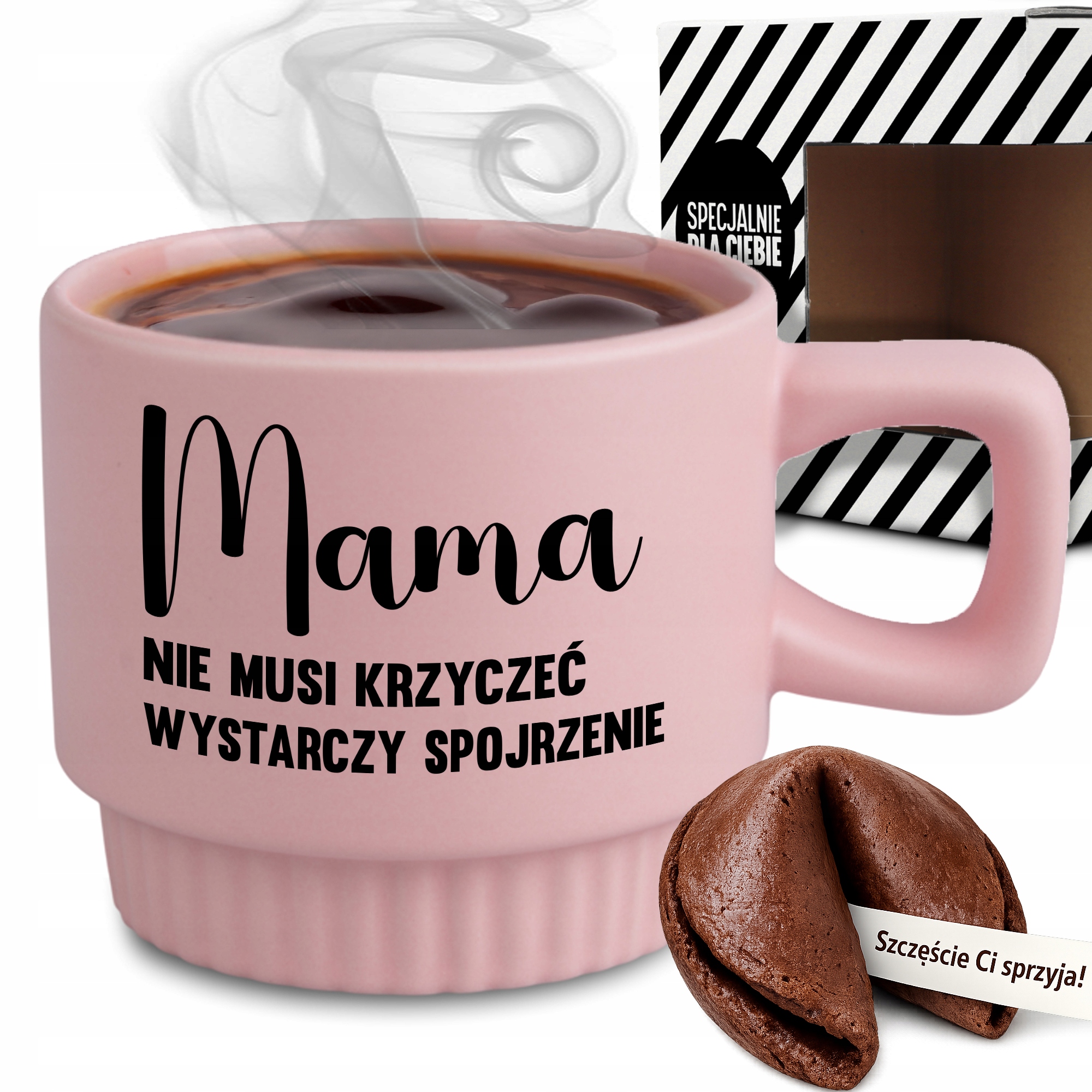 Hrnček Ryhovaný Ružový Sušienka Darček Pre Mamičku Deň Matiek Nemusí Kričať