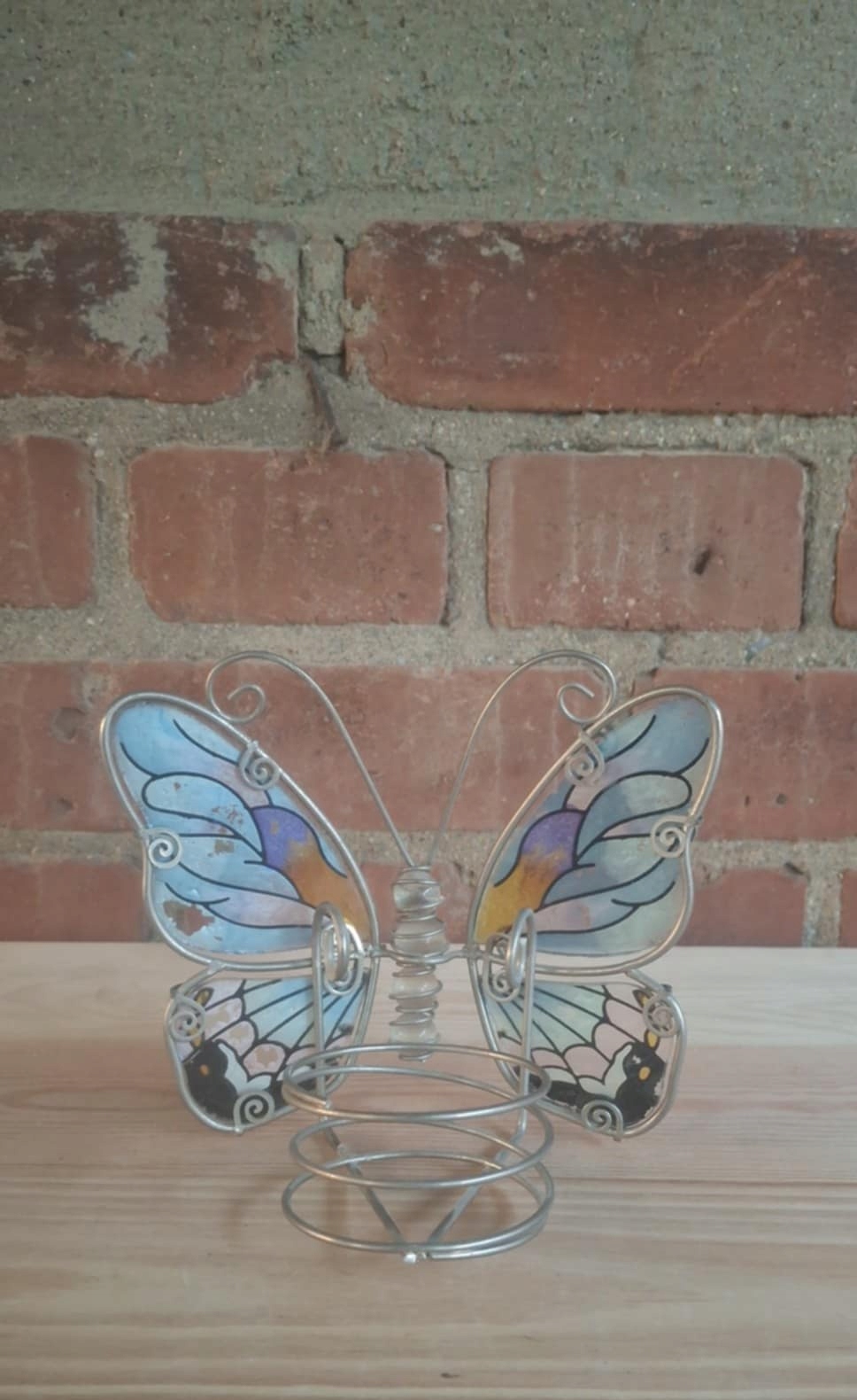 Witraż Motyl Świecznik
