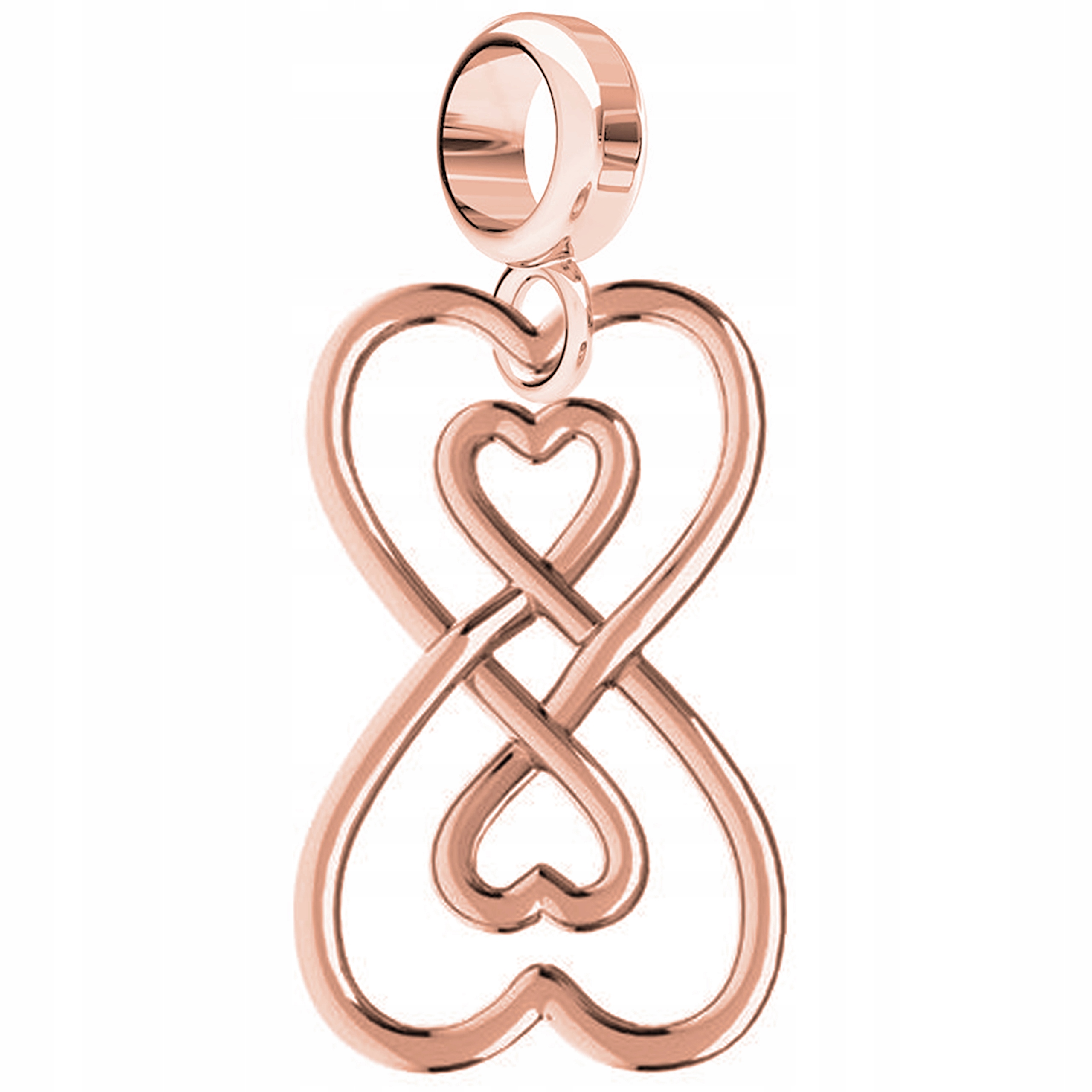 Charms Pozlacený s nekonečnem Osmička Nekonečno Stříbro 925