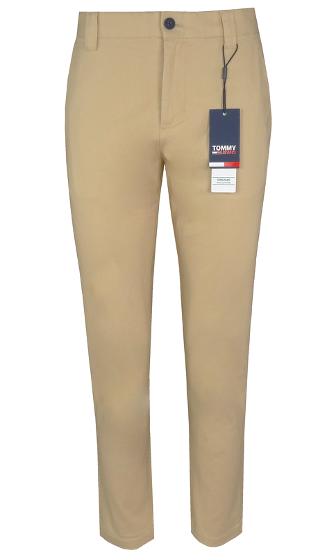 Tommy Jeans pánské kalhoty, chinos, Slim, béžové, 32/32