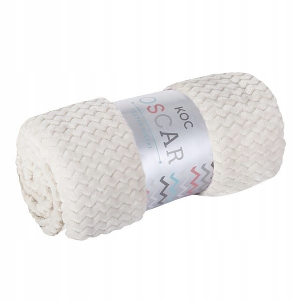 Koc 150x200 EuroFirany OSCAR mikro zygzak beż