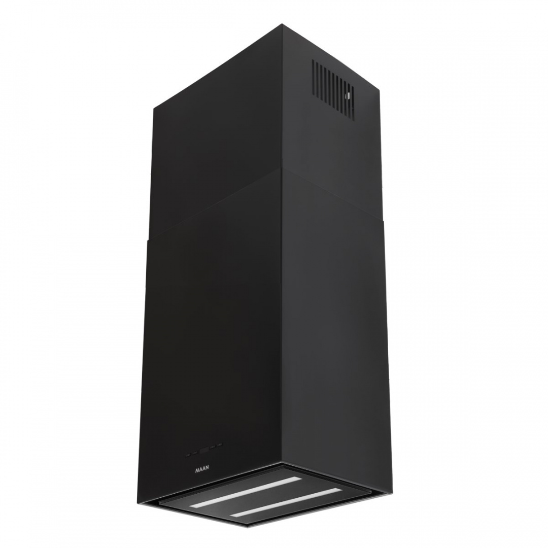 Okap kuchenny wyspowy 40 cm Maan Murea 40 Czarny Led 720 m3/h Klasa B