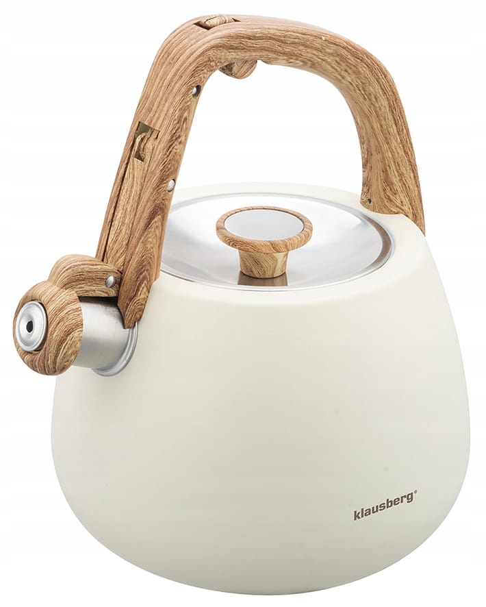 Konvice ocelová 2.5L plyn indukce Krémová Matná Klausberg KB-7775