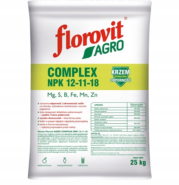 Florovit Agro Complex nawóz Npk 12-11-18 25kg -%%