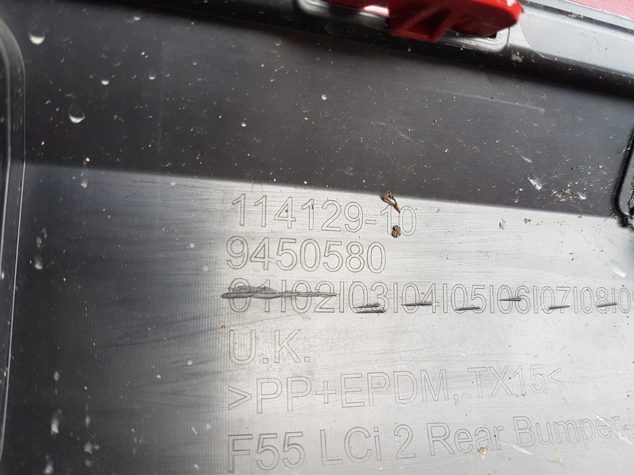 bumper rear MINI COOPER F55 LCI