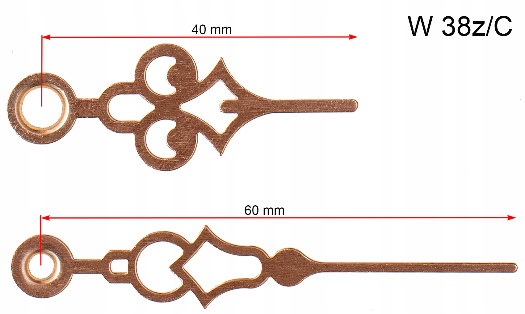 

Wskazówki Do Zegara Mechanizm Kwarcowy w38z/C