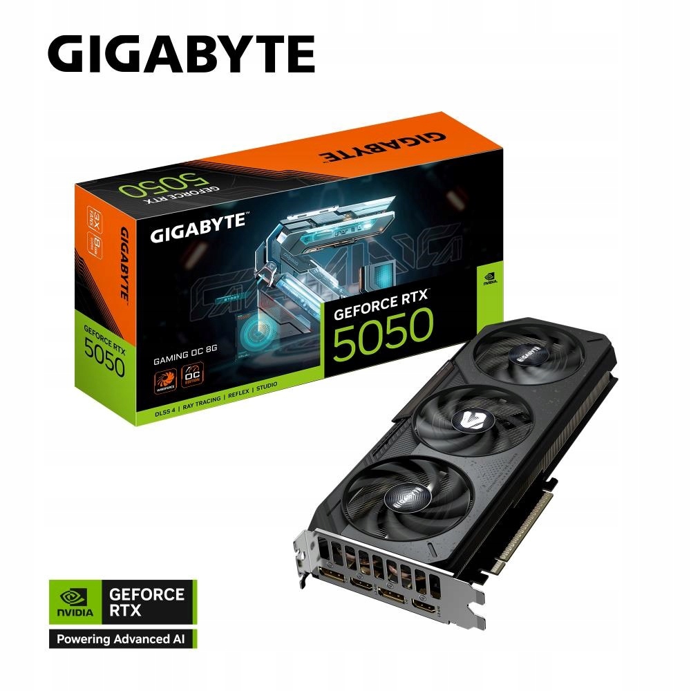 Gigabyte GeForce Rtx 5050/ Gaming/ Oc/ 8GB/ GDDR6 GV-N5050GAMING OC-8GD