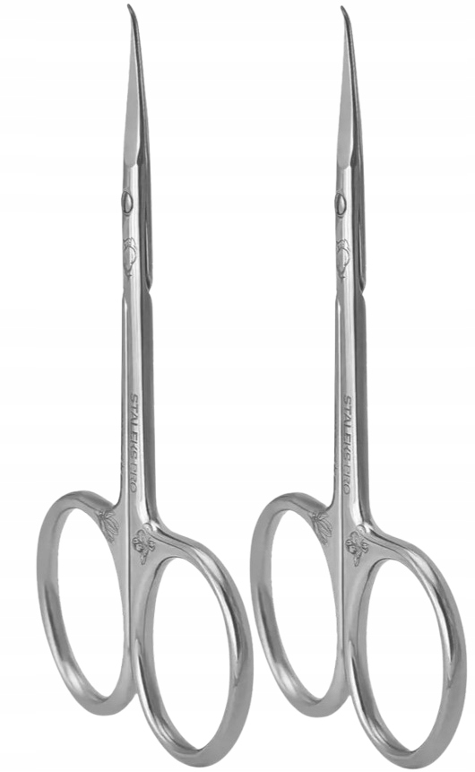 2 kusy Profesionální nůžky na kůži s háčkem 23 Type 2 Staleks