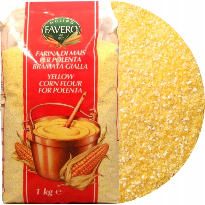 

Mąka Kukurydziana Gruba Żółta Dobra 1kg Favero