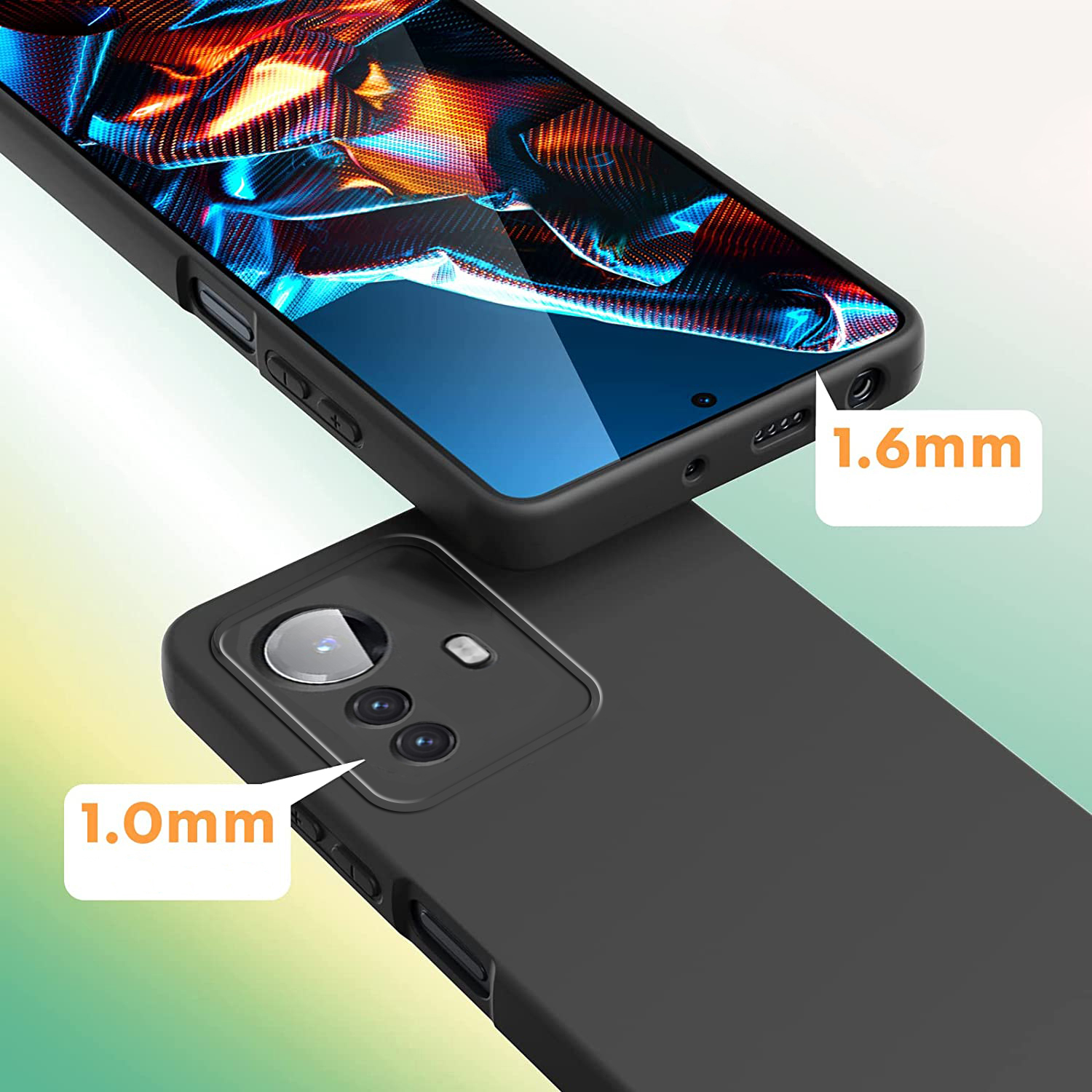 ETUI do XIAOMI REDMI NOTE 12S SILICONE + SZKŁO Marka Case