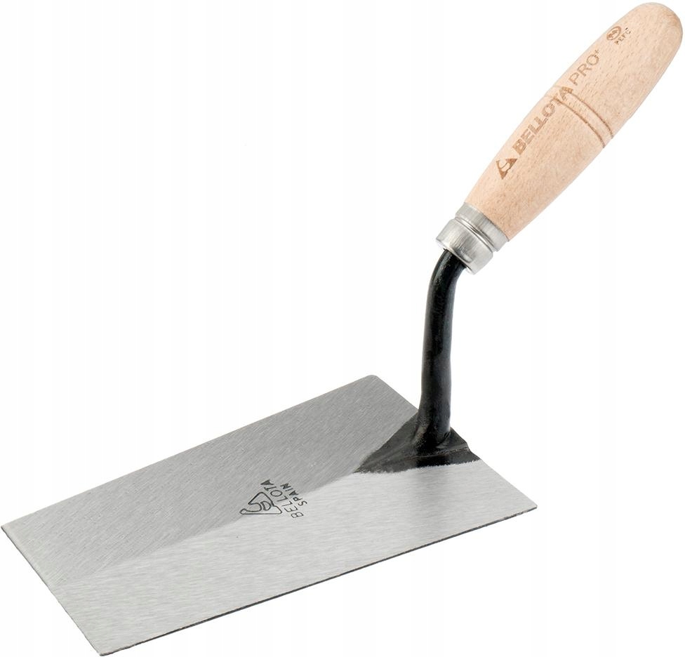 Zednická stěrka 180 x 115 mm s kovaným trapézovým krkem typu G Bellota