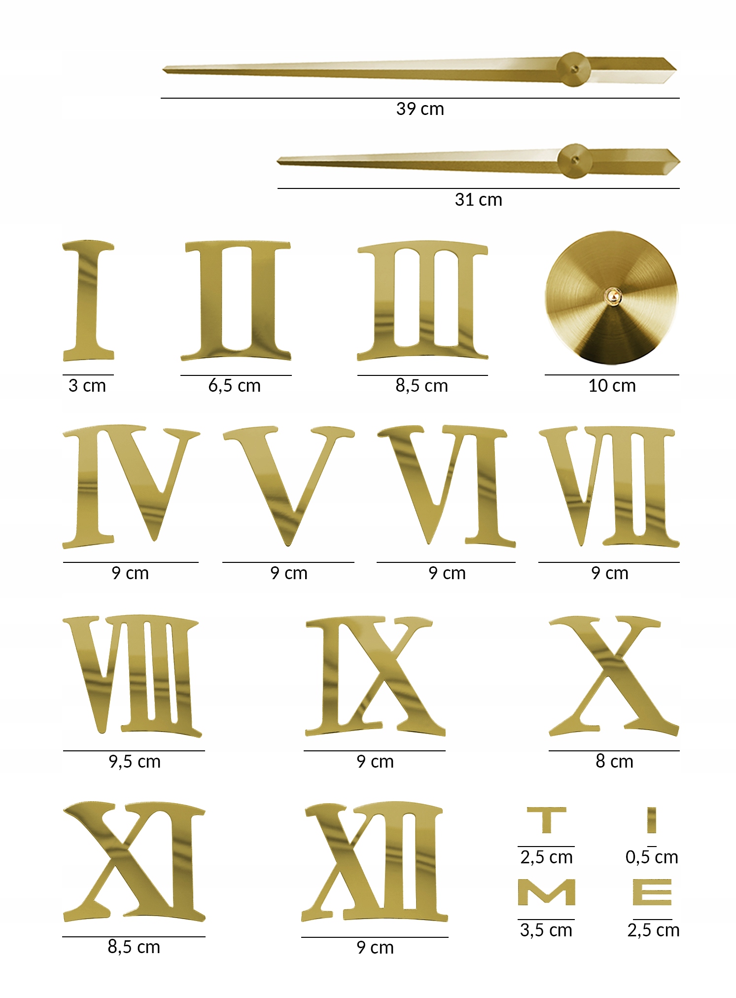 ZEGAR ŚCIENNY NA ŚCIANĘ 3D NAKLEJANY DIY 70-130CM Marka inna