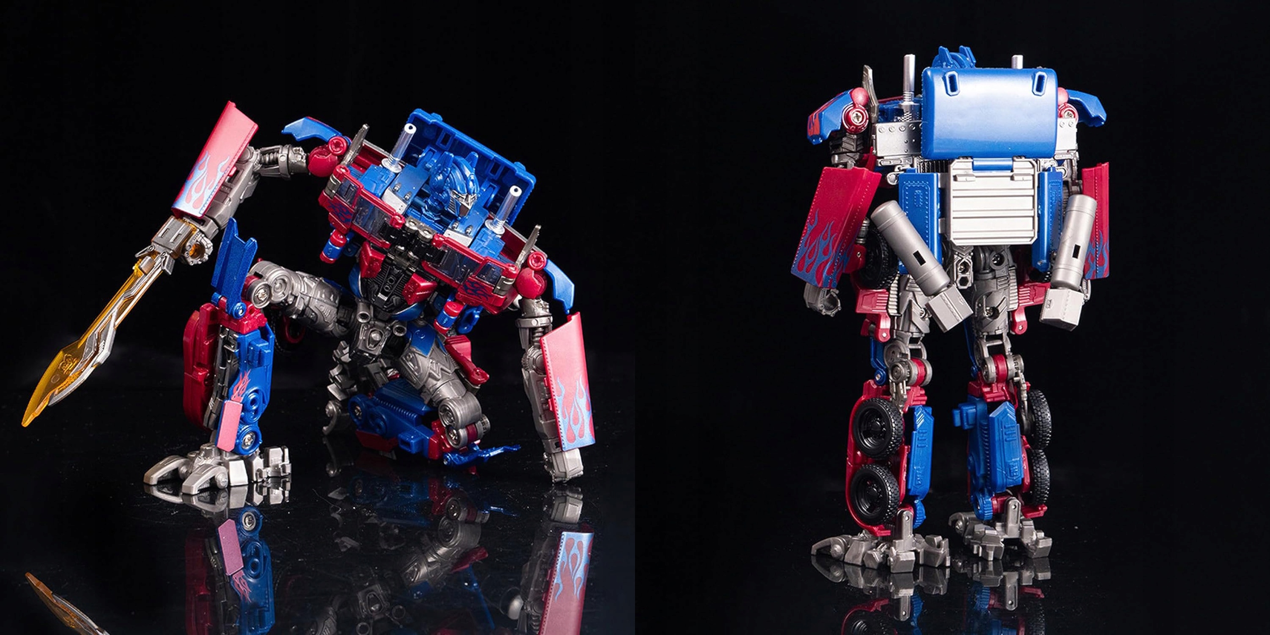 AUTO ROBOT OPTIMUS TRANSFORMERS PODWÓJNYM MIECZEM Wysokość produktu 17.5 cm