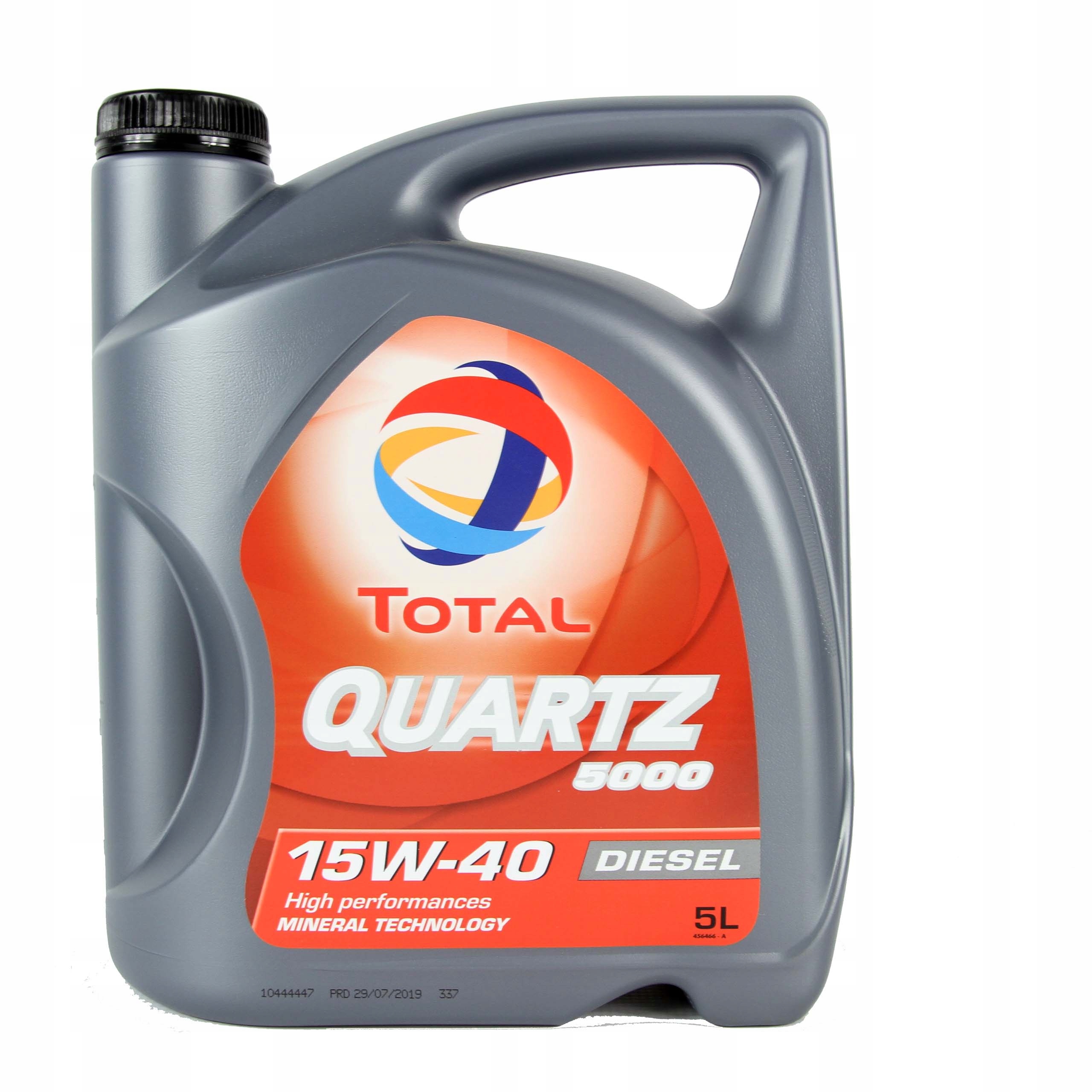 МІНЕРАЛЬНЕ МАСЛО TOTAL QUARTZ 5000 DIESEL 15W40 5L
