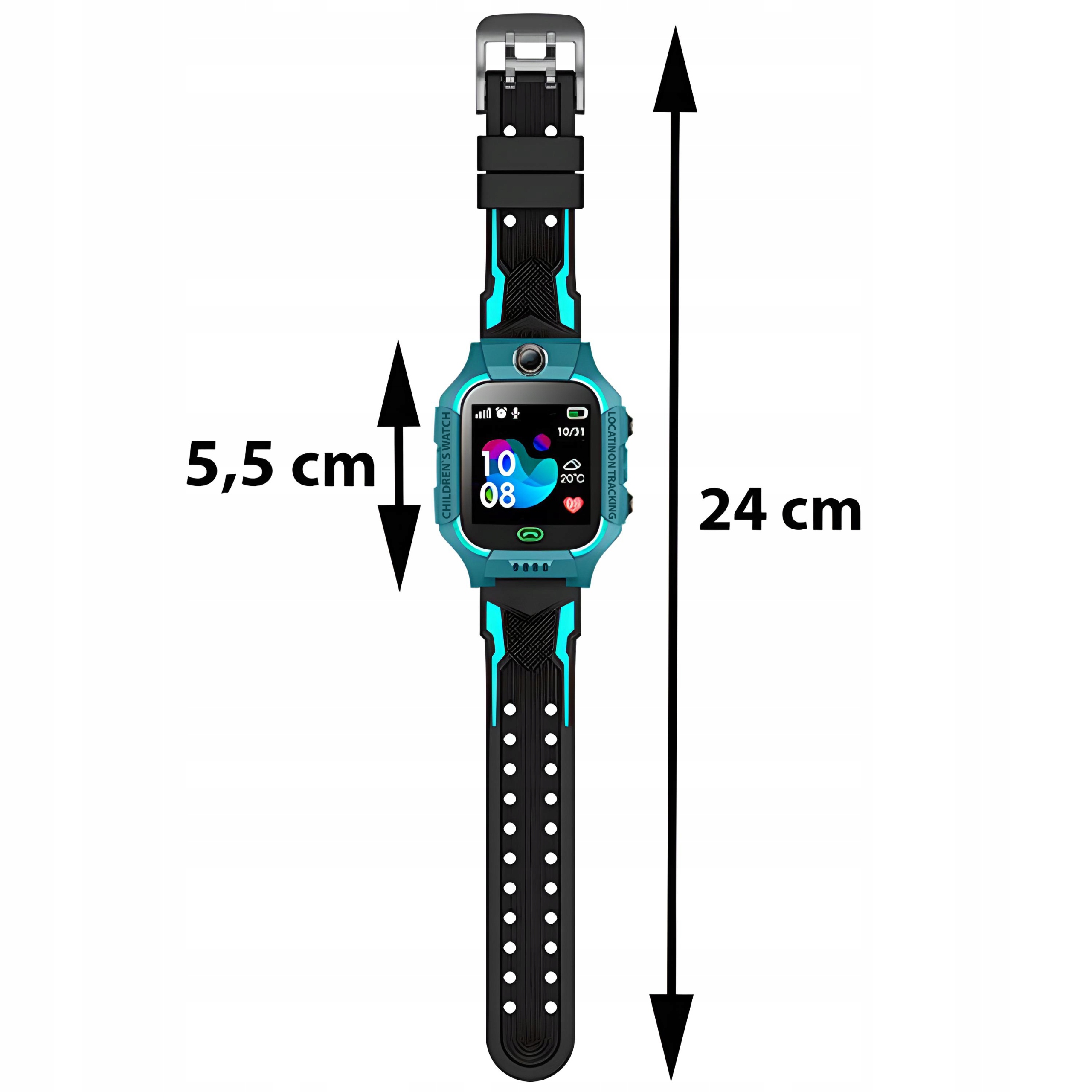 SMARTWATCH DLA DZIECI ZEGAREK GPS LOKALIZATOR SOS Rozdzielczość ekranu (px) 128 x 128
