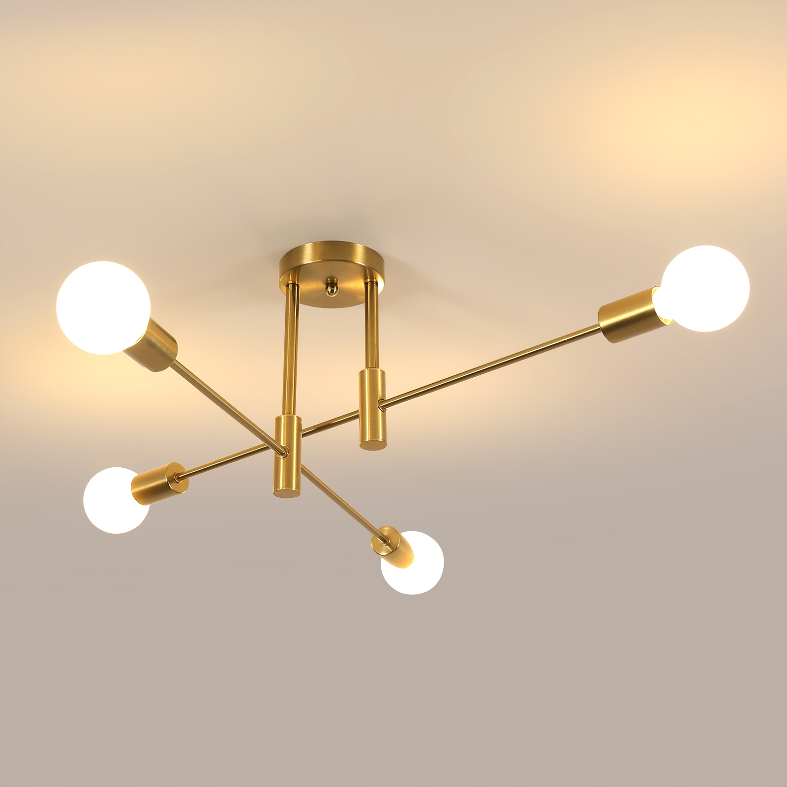 Lampa Sufitowa Wisząca Zyrandol E27 Złoty Loft Nowoczesny Do Kuchni