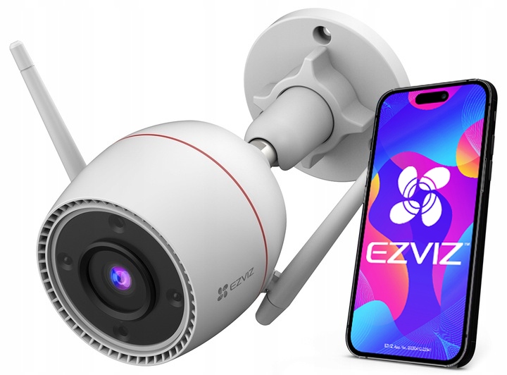 Vonkajšia WiFi kamera Ezviz H3c 5MPx 3K Farba 24/7 Detekcia pohybu