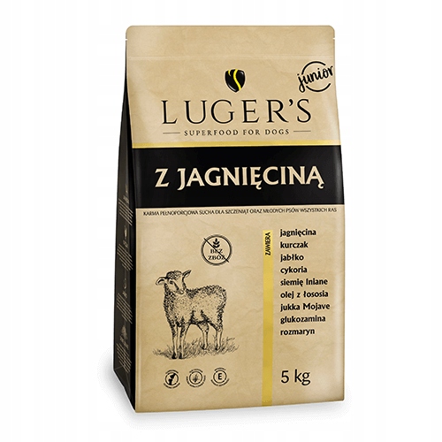 Sucha karma dla psa junior Luger’s z jagnięciną worek 5 kg
