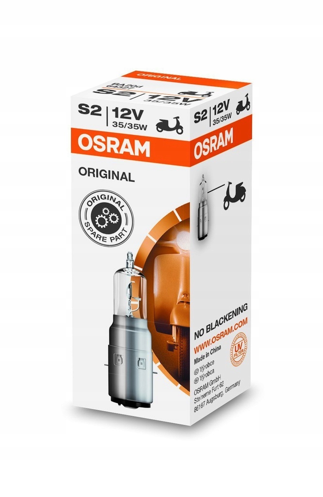 OSRAM ORIGINAL ŻARÓWKA S2 35/35W 12V SKUTER LINE B