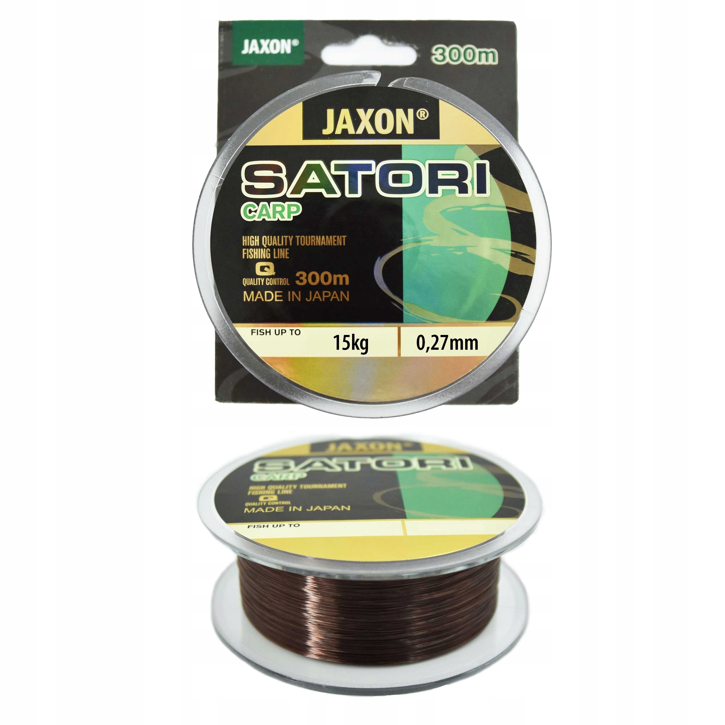 Żyłka karpiowa Jaxon Satori Carp 0,27mm 300m 15kg ciemnobrązowa