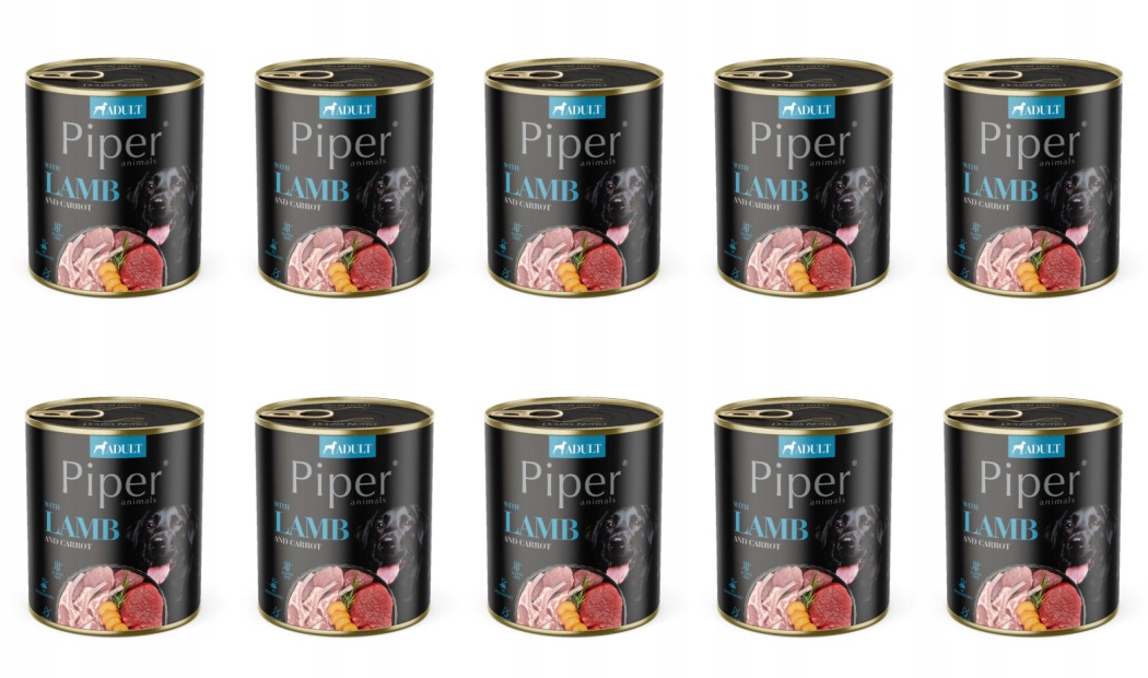 Levně Krmivo Pro Psa S Jehněčím Masem A Mrkví 800 G Piper X10 Ks