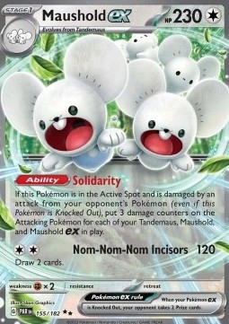Pokemon Tcg Normalny Maushold ex (par 155)