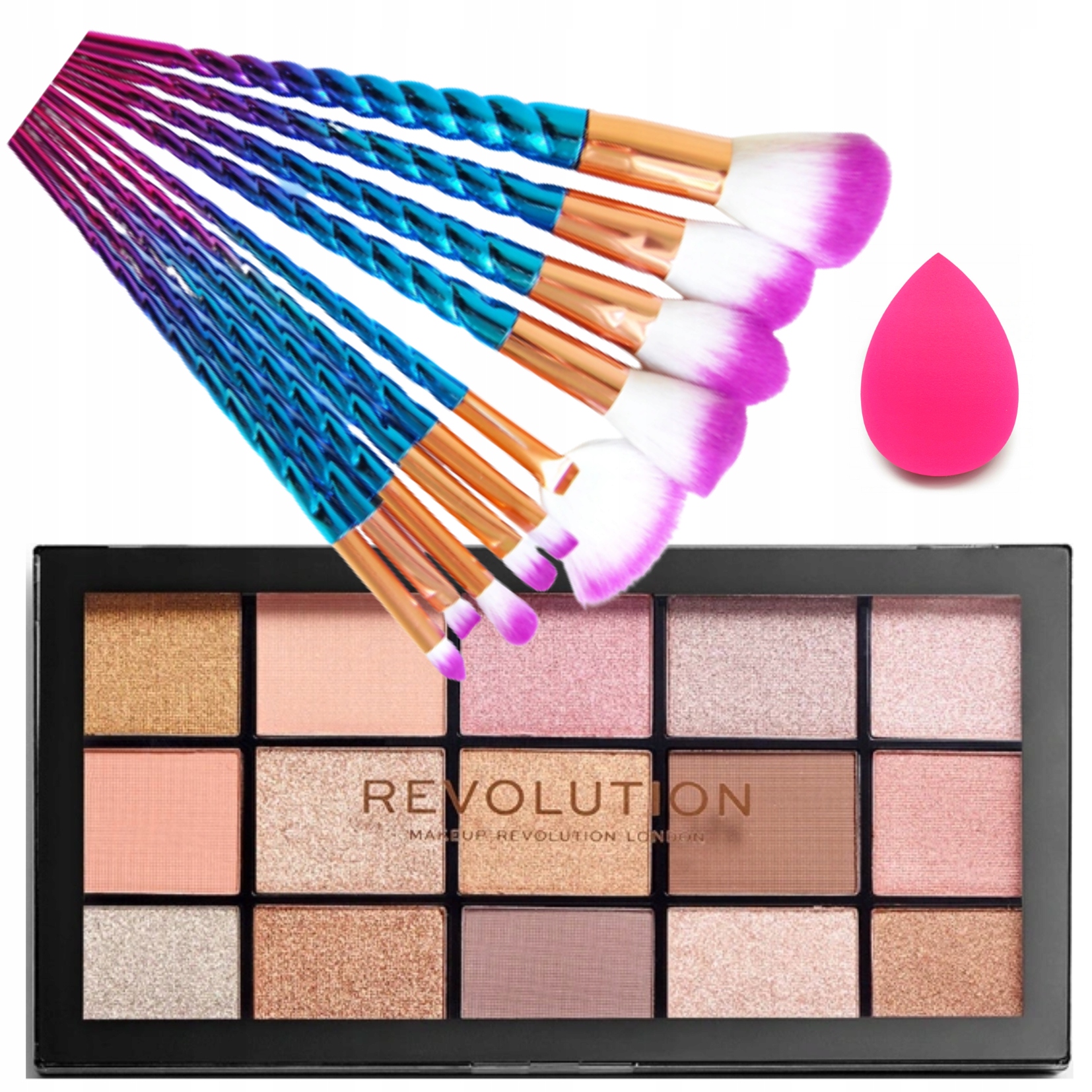 

Paleta Cieni Makeup Revolution Zestaw 10 pędzli