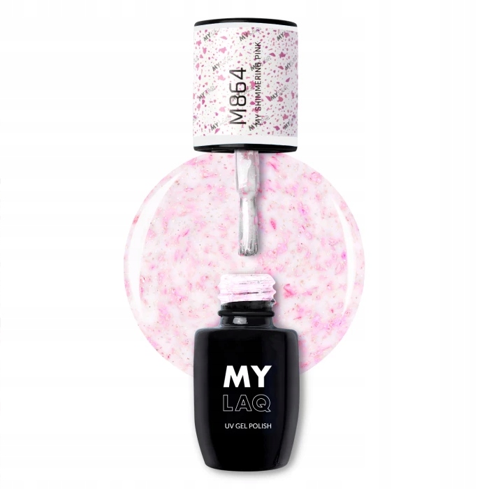 

Mylaq Lakier hybrydowy M864 My Shimmering Pink 5ml