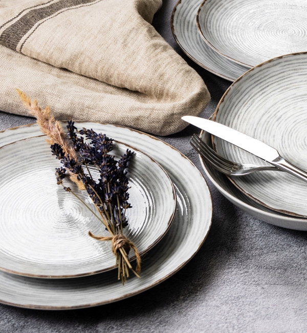 LUBIANA BOSS KERAJET SERWIS 12/36 OBIAD 101|9015 Kształt Okrągły