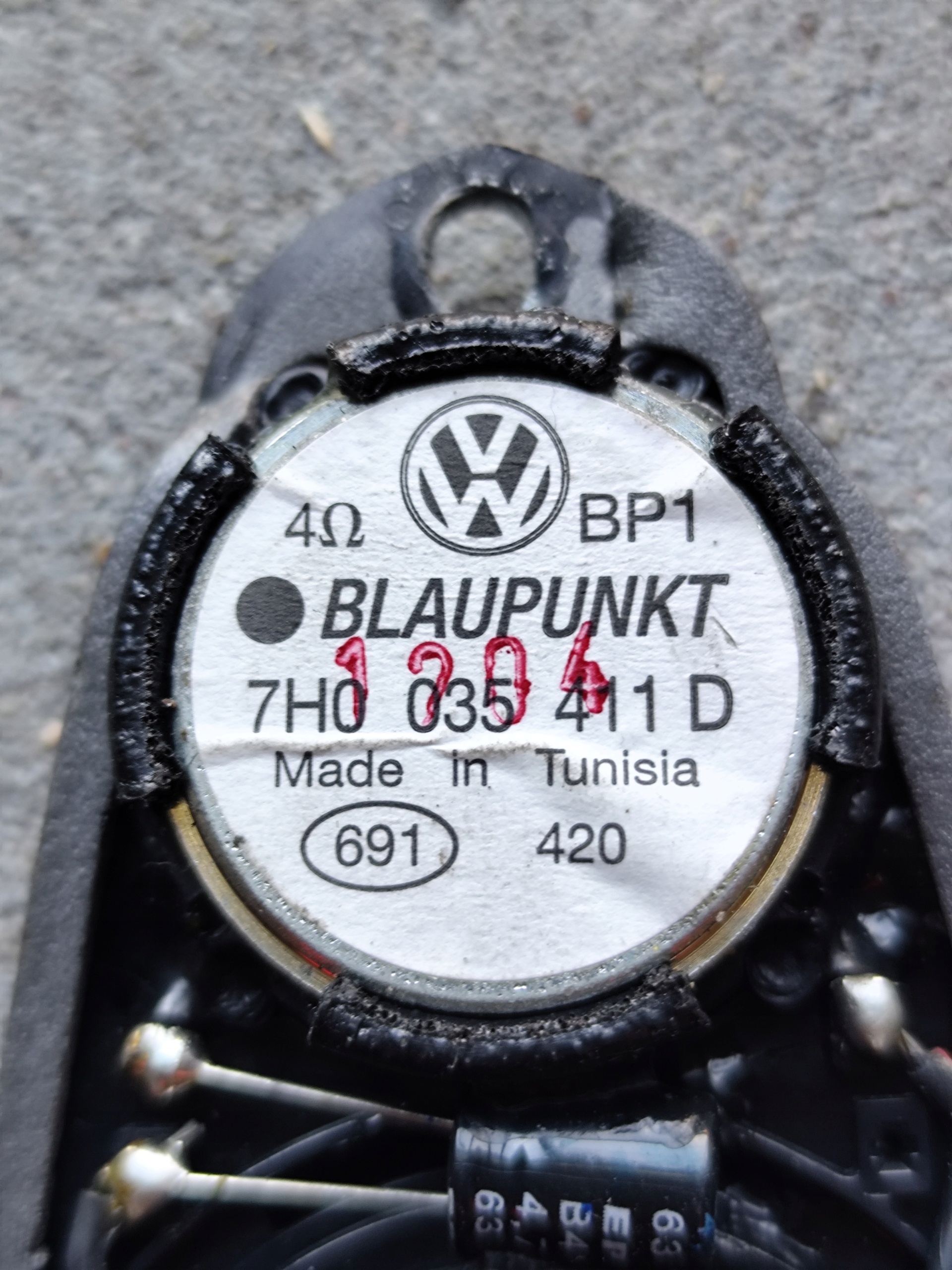 speaker consoles of the dashboard right left VW T5 7H0035411D