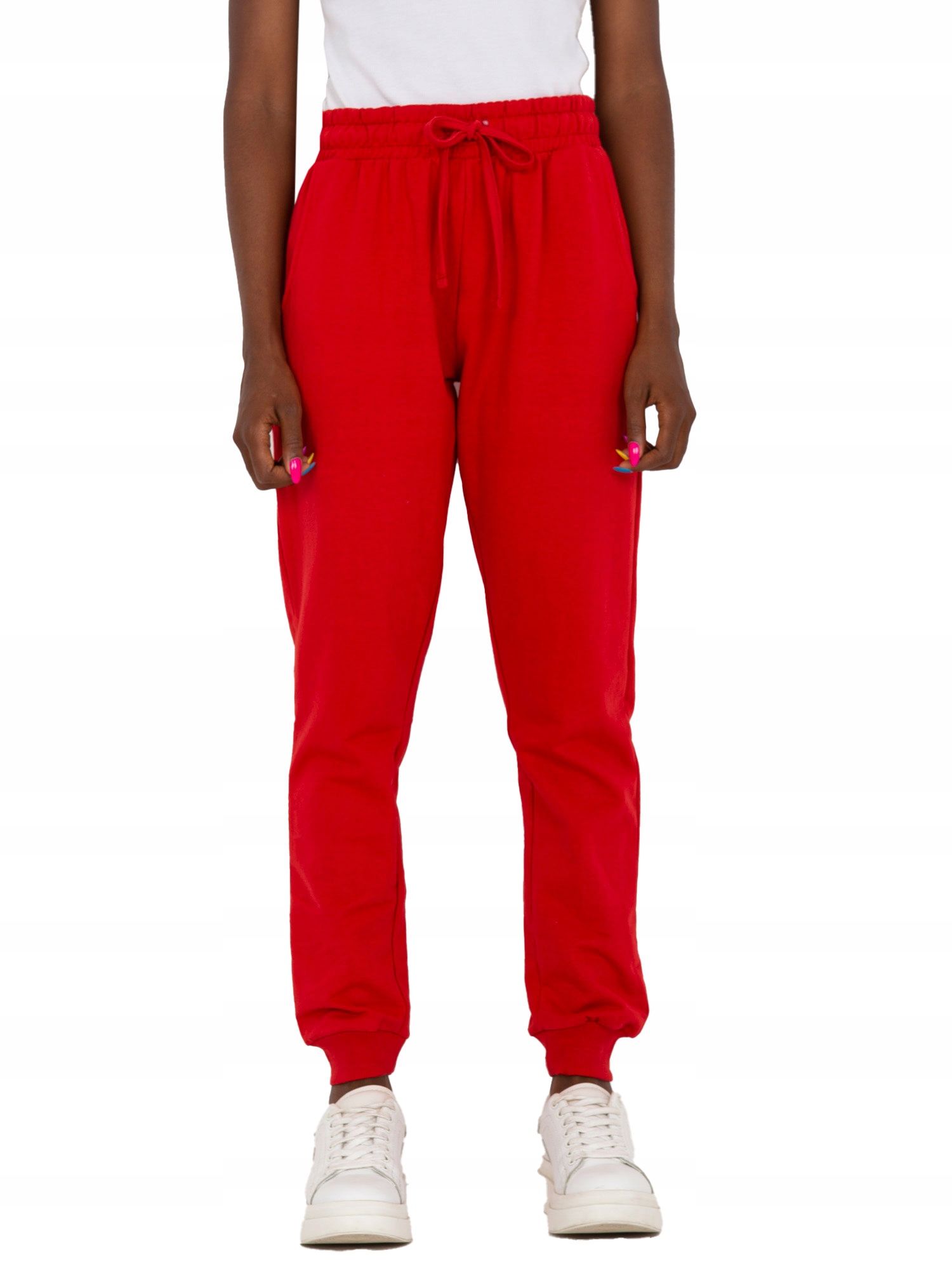 

Spodnie Dresowe damskie basic Dresy troczki Xs