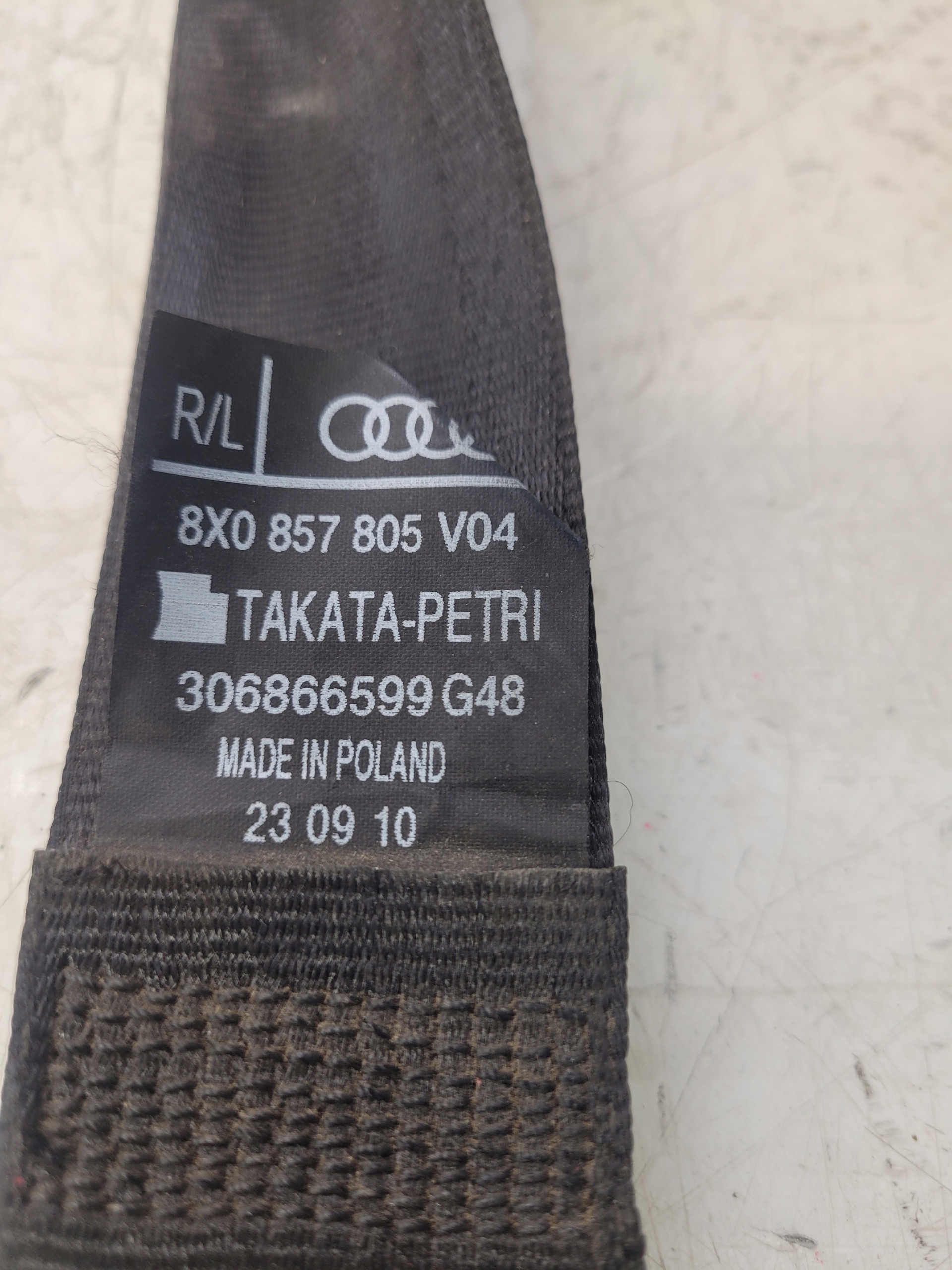 Gurten Sicherheits heck AUDI A1 8X 8X0857805