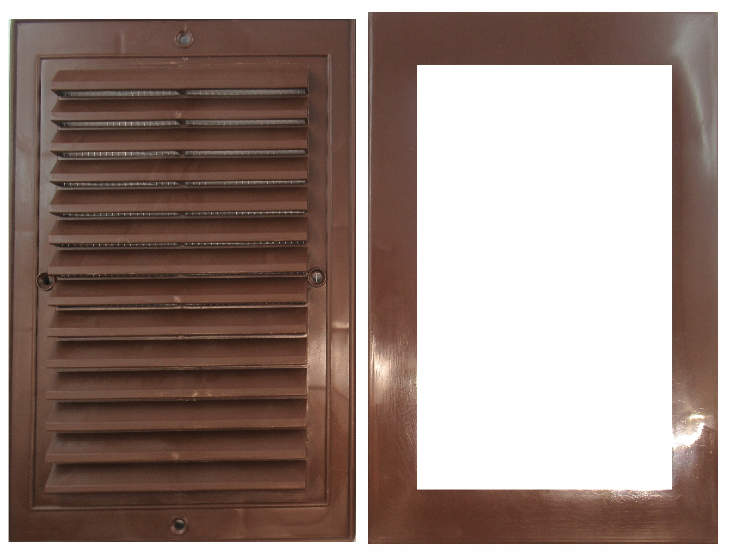 KRATKA WENTYLACYJNA 14X21KOMIN SKOŚNA BRĄZ SIATKA Marka AA Met