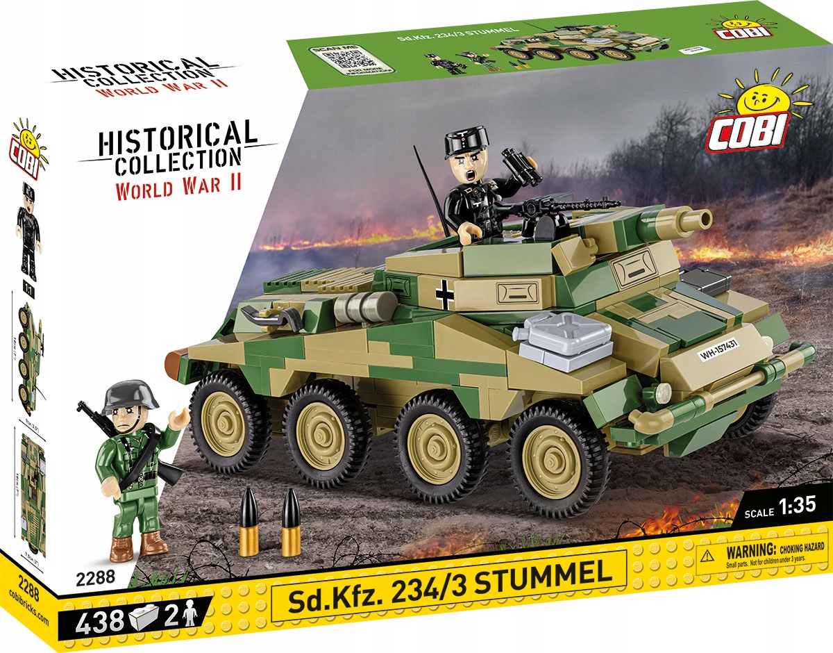 COBI-2288 Historical Collection Wwii Sd.Kfz 234/3 Stummel