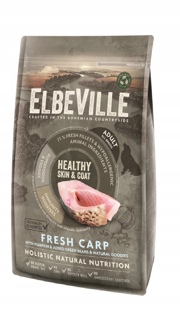 Levně Elbeville krmivo suché ryba 11,4 kg